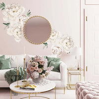 Peony Wallstickers- White