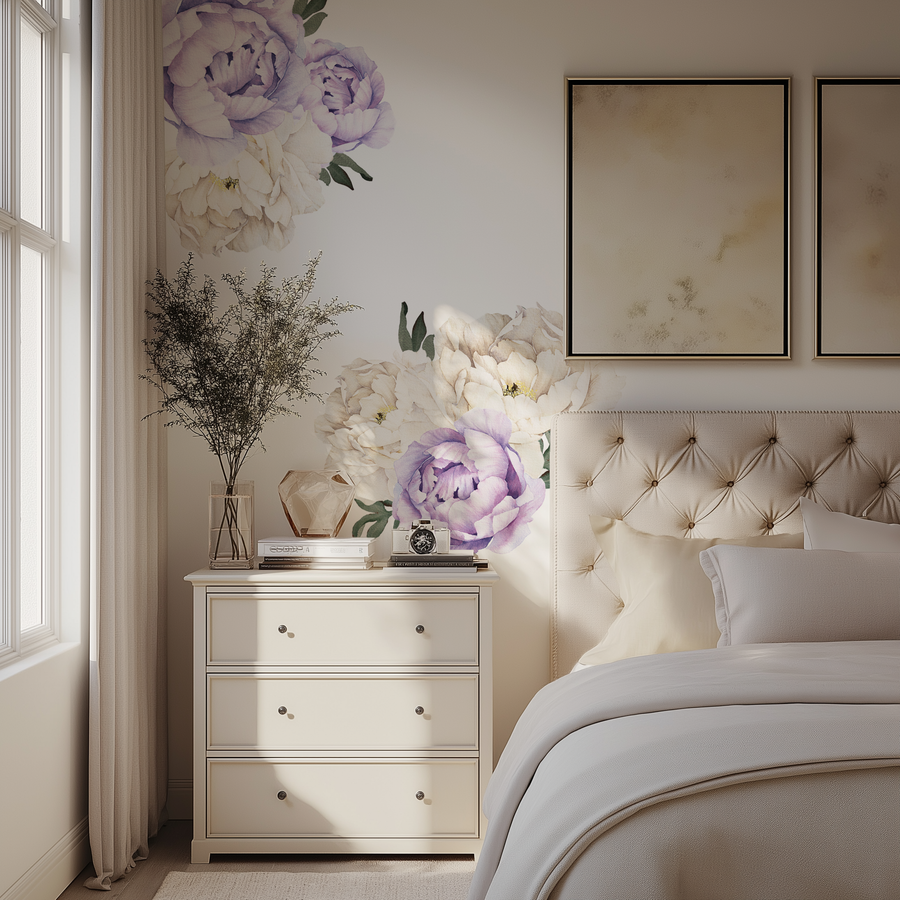 Lilac peonies