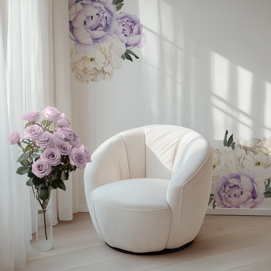 Lilac peonies