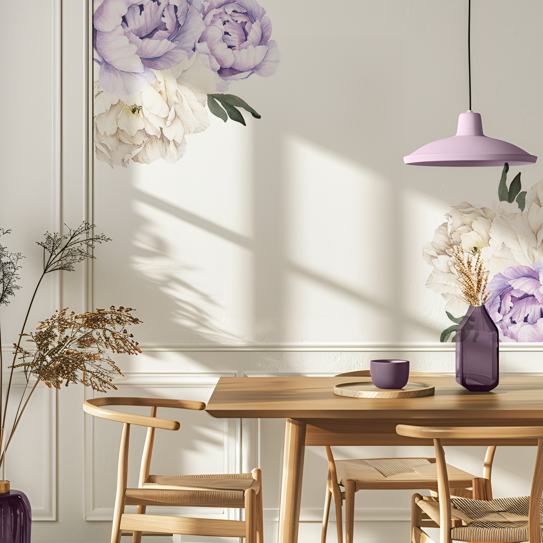 Lilac peonies