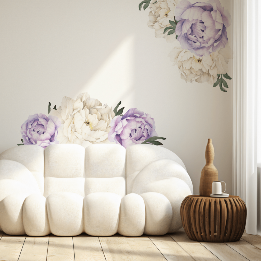 Lilac peonies