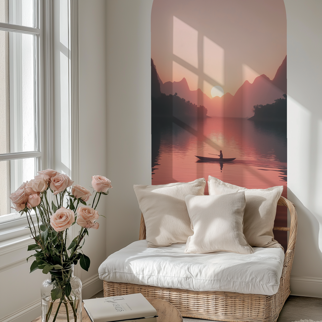 Pink Sunset Arch