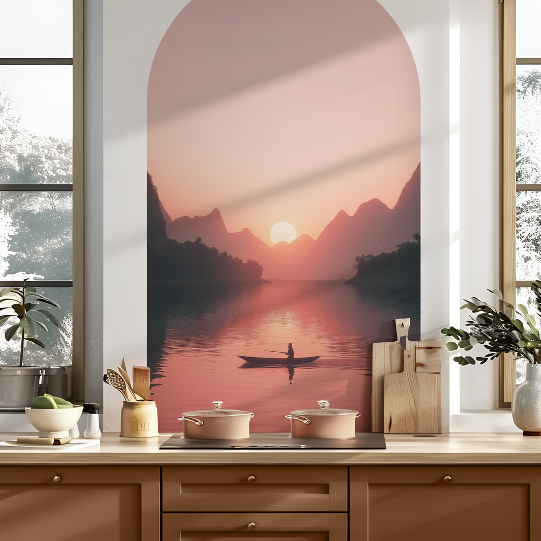 Pink Sunset Arch