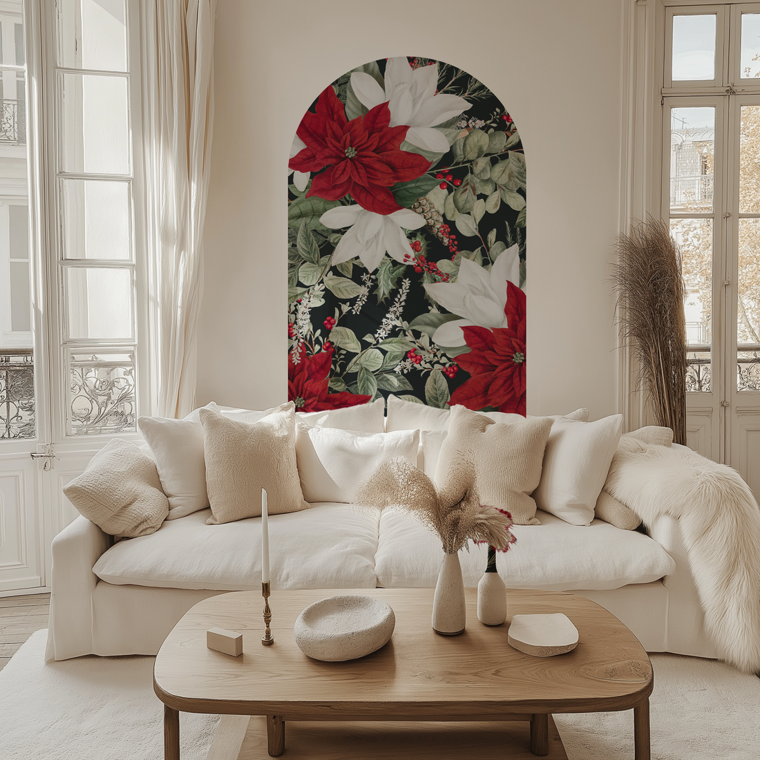Poinsettia Arch Black