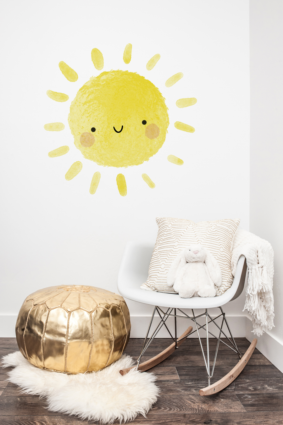 Watercolor Happy Sun