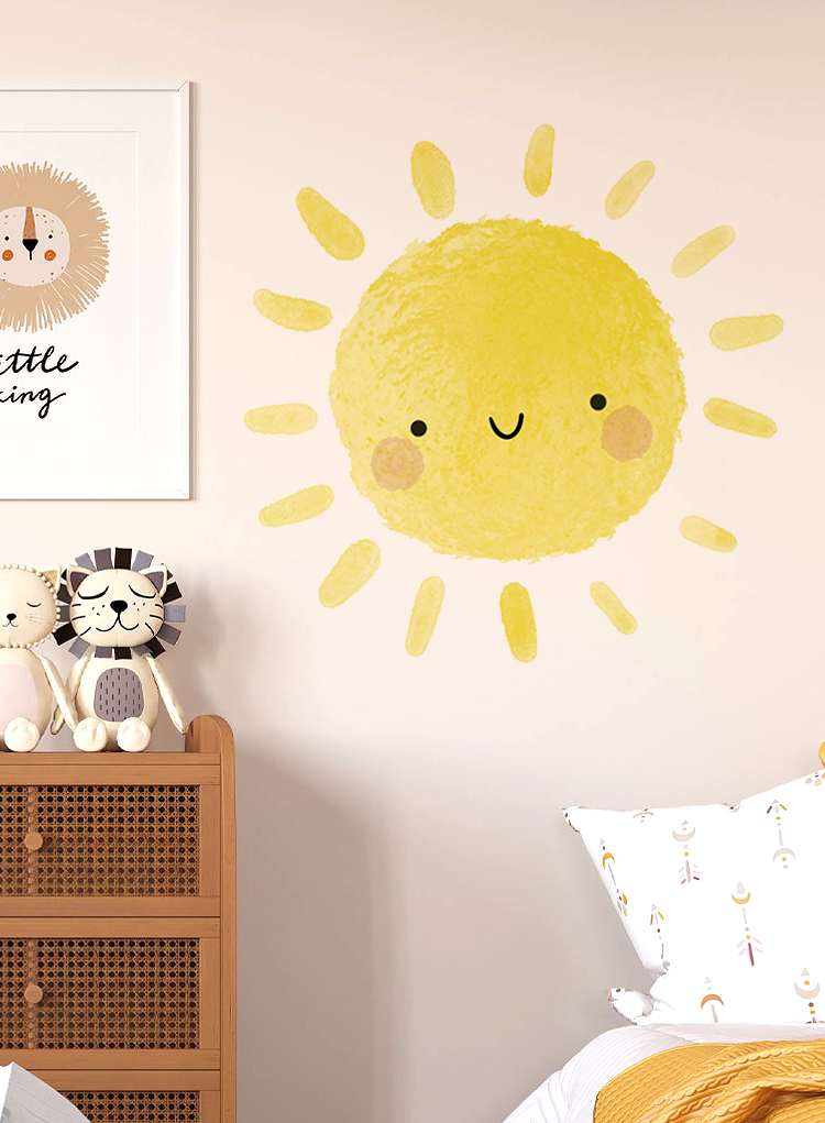Watercolor Happy Sun