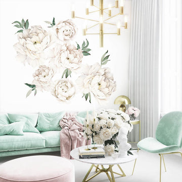 Peony Wallstickers- White