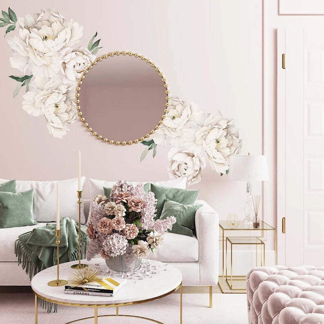 Peony Wallstickers- White