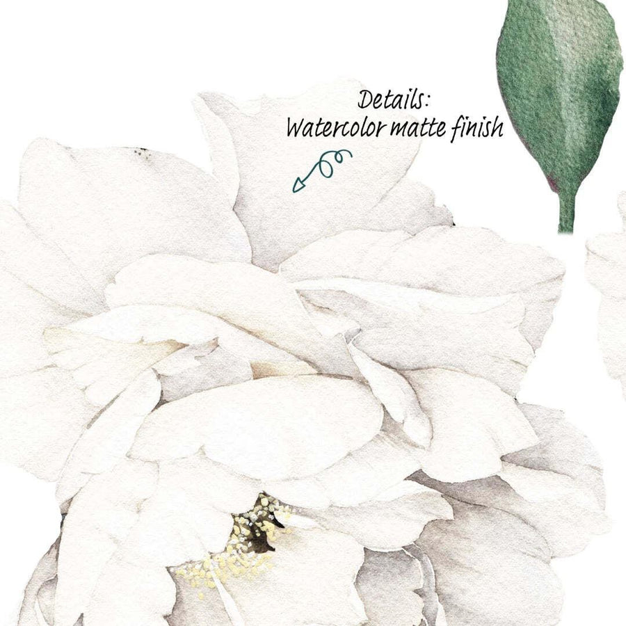 Peony Wallstickers- White