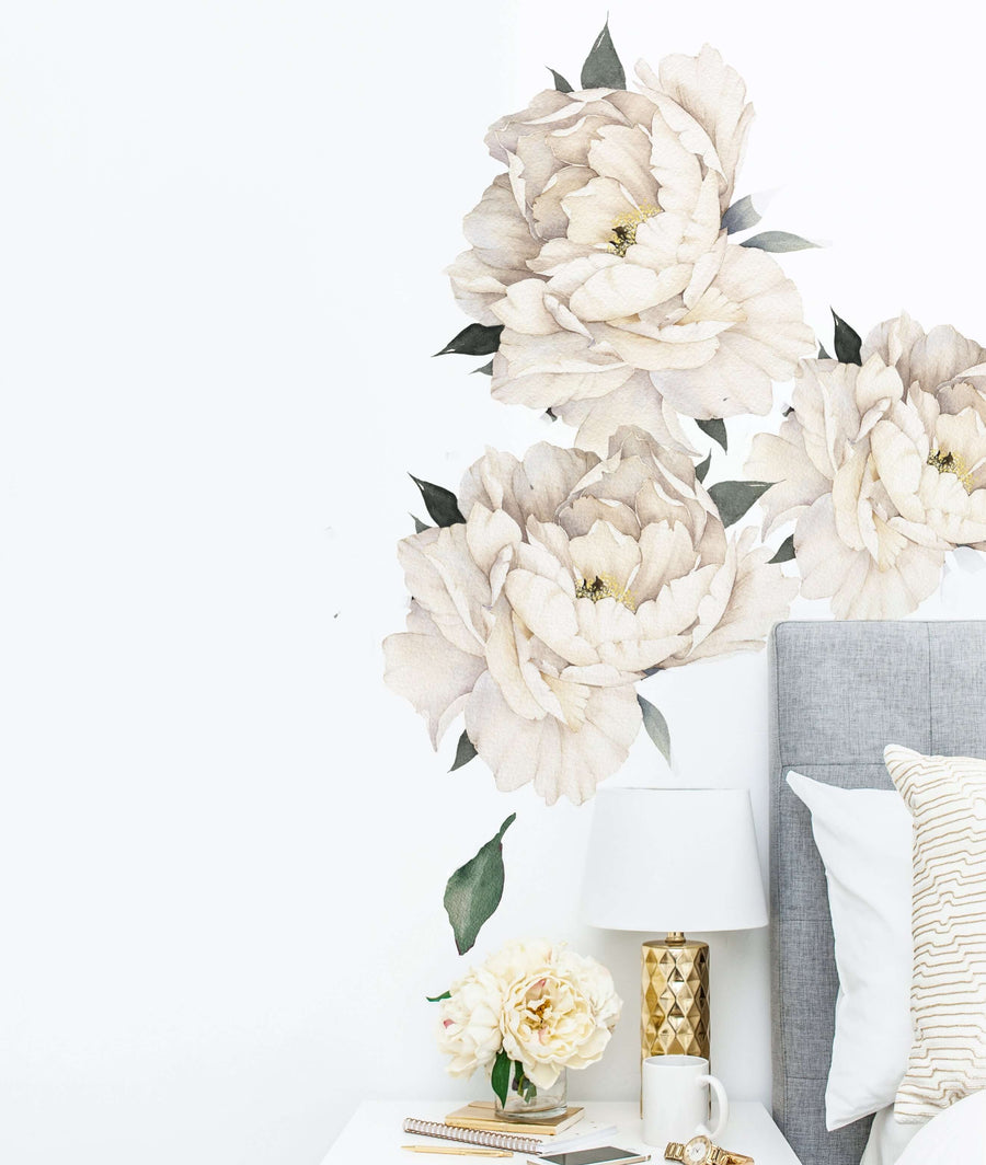 Peony Wallstickers- White